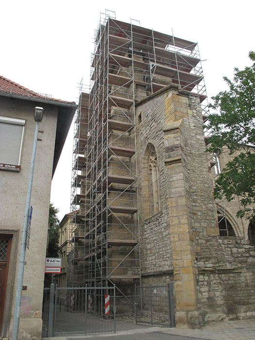 Sanierung des Außenmauerwerks der Barfüßerkirche in Erfurt