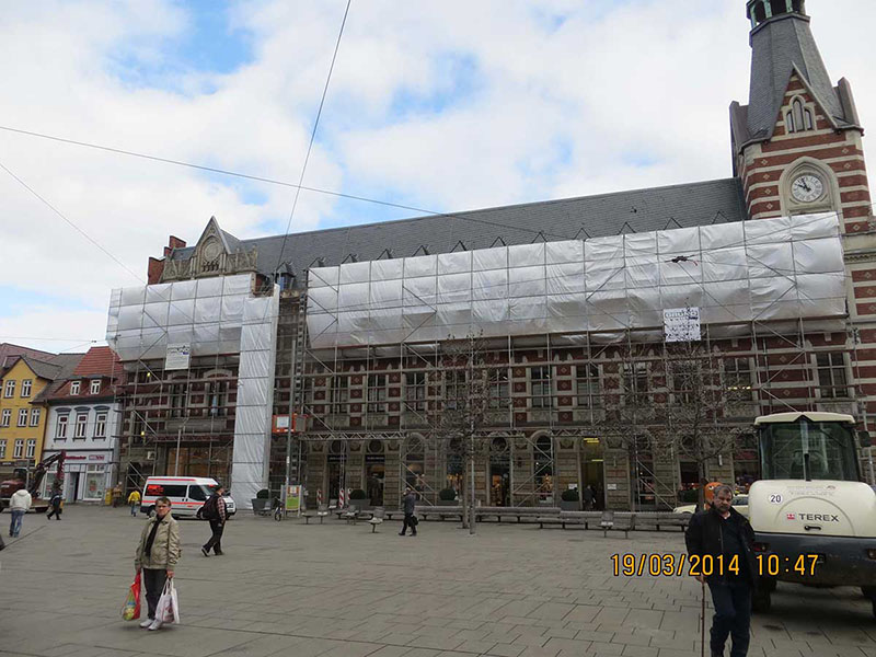 Sanierung der ehemaligen Hauptpost am Anger im Erfurter Zentrum