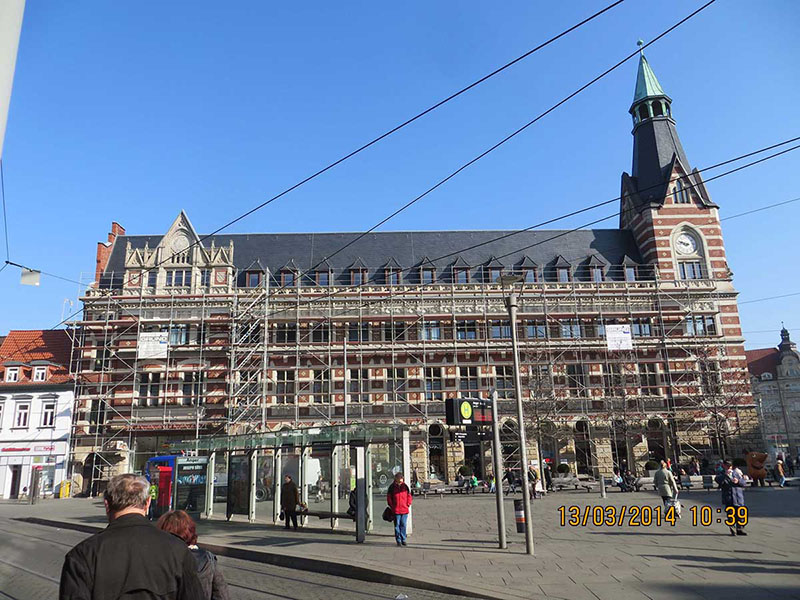 Sanierung der ehemaligen Hauptpost am Anger im Erfurter Zentrum