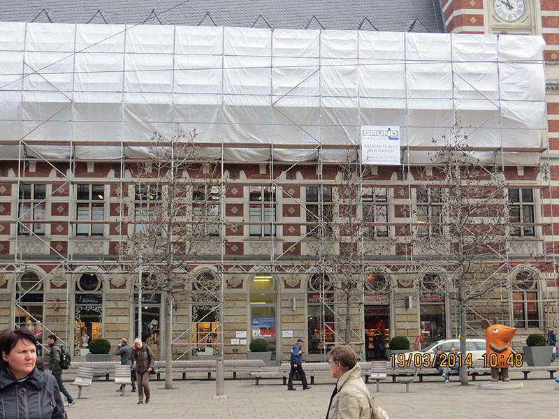 Sanierung der ehemaligen Hauptpost am Anger im Erfurter Zentrum