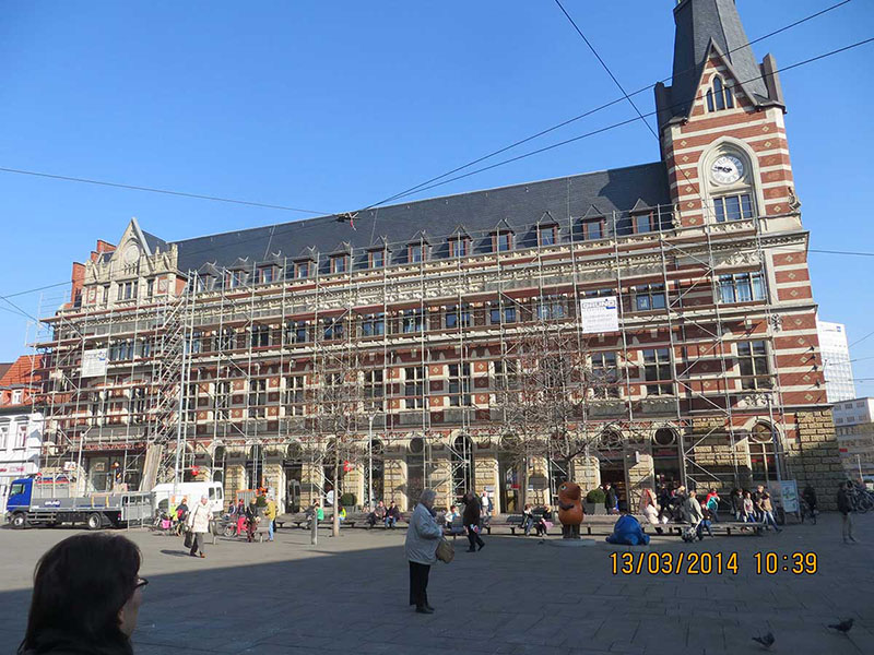 Sanierung der ehemaligen Hauptpost am Anger im Erfurter Zentrum